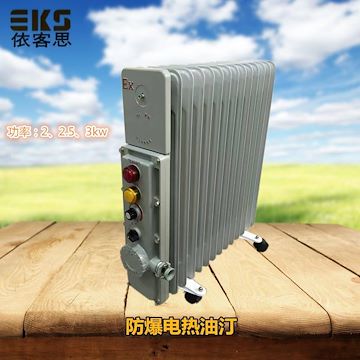 BYT防爆电暖器油汀取暖器13片2.5KW化工厂密闭式电暖气片电热暖炉